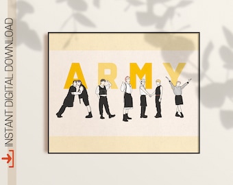 kpop gift Bts Jungkook Room Decor Bts Gift Kpop Poster Digital Download BTS Jungkook Airport Fashion Art Bts Jungkook Printable Poster