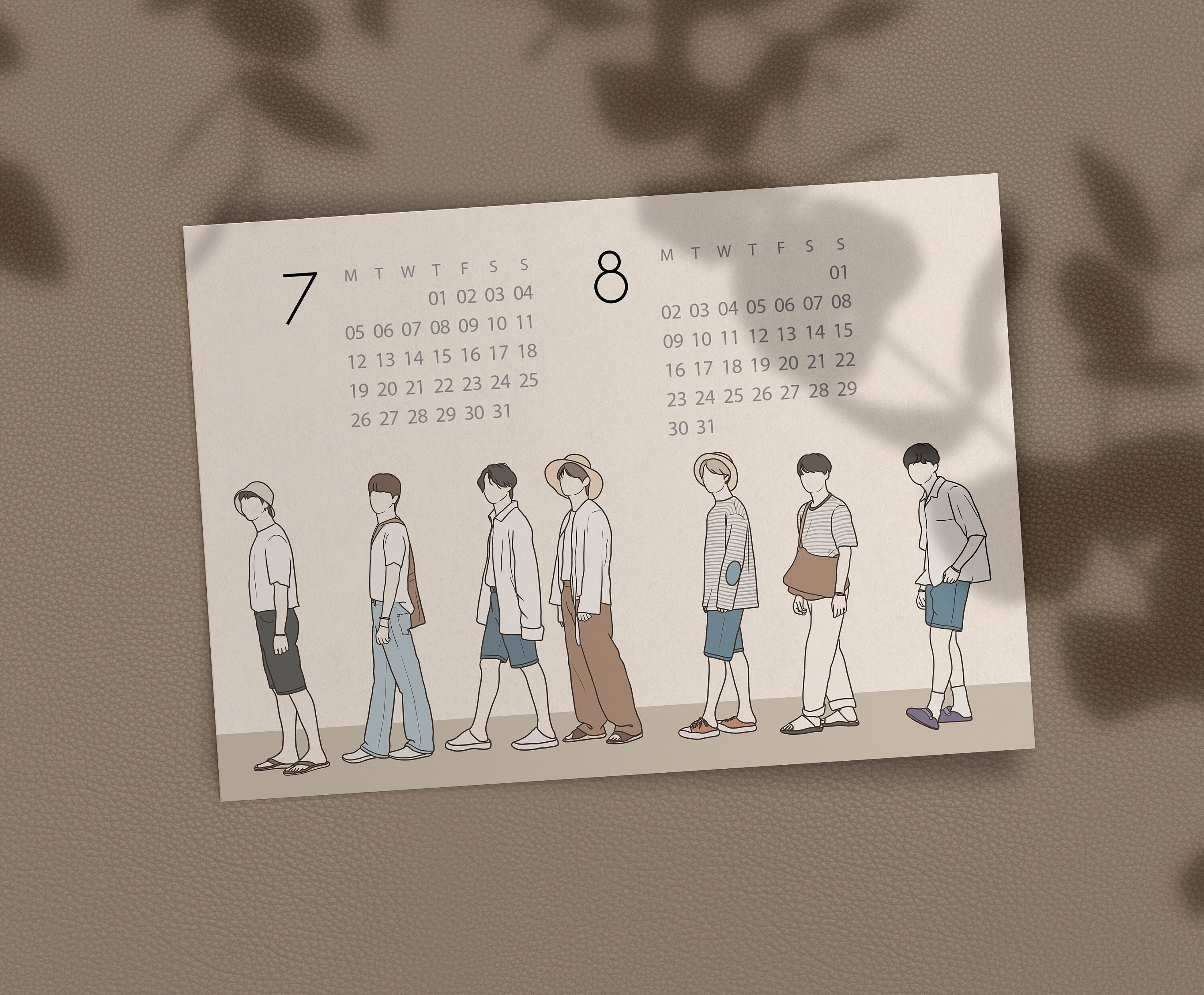 BTS 2021 Calendar BTS Printable Calendar BTS Wall Calendar | Etsy