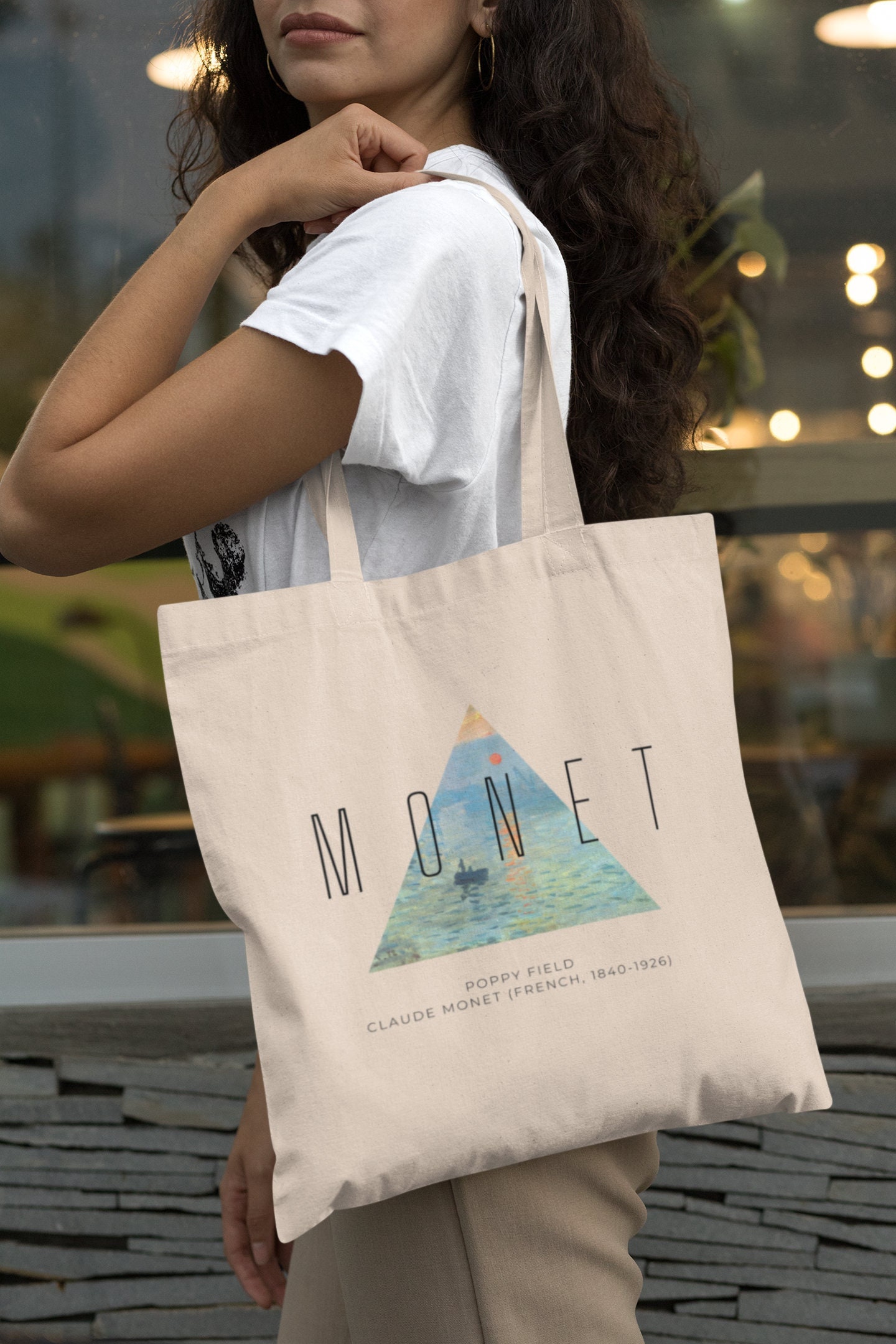 Claude Monet Tote Bag Impression Sunrise Claude Monet 