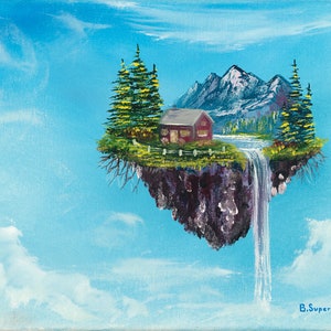 Picket Fence Island Original Painting
