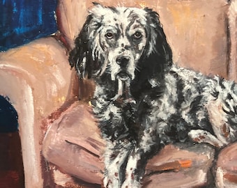 English Setter Print: Limited Edition Dog Portrait, Archival Paper