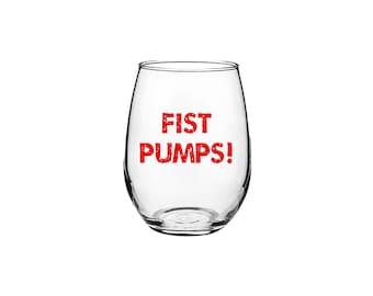 Jersey Shore, Fist Pumps - Stemless Wine Glass Set