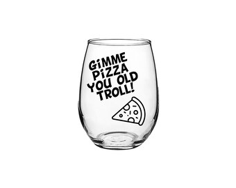RHONJ, Old Troll - Stemless Wine Glass Set