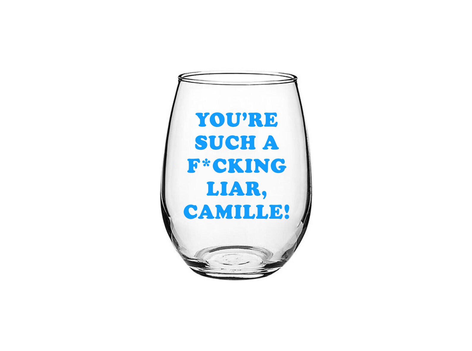 RHOBH, Fkn Camille - Stemless Wine Glass Set - Etsy