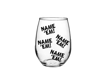 RHOBH, Name 'em - Stemless Wine Glass Set