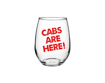 Jersey Shore, Cabs are Here - Stemless Wine Glass Set