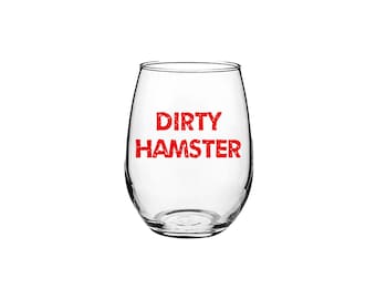 Jersey Shore, Dirty Hamster - Stemless Wine Glass Set