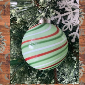 Glass Christmas Ornament Festive Holiday decor | one-of-a-kind | Unique Holiday gift