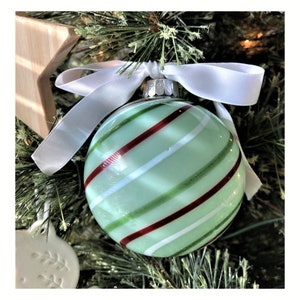Blown Glass Christmas Ornament | one-of-a-kind | Unique holiday gift