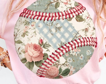 Baseball Mama PNG, Trendy Athletic PNG, Faux Patchwork Png, Game Day Sports Mom Shirt Design (Digital Download - 4 PNG)