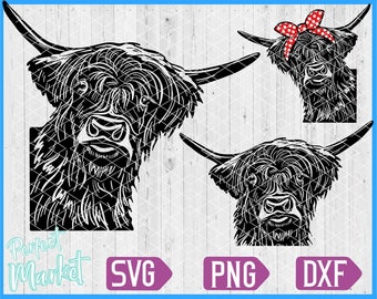 Free Free 240 Scottish Highland Cow Svg SVG PNG EPS DXF File