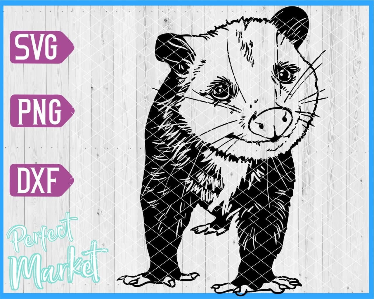 Opossum Svgopossum Clipartopossum Downloadopossum Svg - Etsy