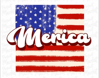 Vintage Merica png, Retro Merica png, Merica png, 4th of July png, 4th of July png files for Sublimation,4th of July Shirt,merica png