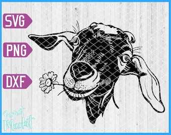 Svg-bestanden geit, geit landbouwhuisdieren svg, geit hoofd svg cricut, geit svg, geit dxf, geit shirt, geit gesneden bestanden, geit vector, geit afdrukken