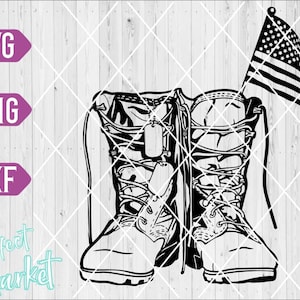 Patriotic Svg File , Combat Boots Svg ,Military Svg ,Army Svg ,Patriotic Svg ,Veteran Svg ,US Veteran Svg,Combat Boots svg