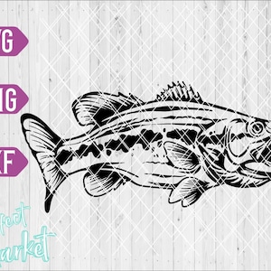 Bass Svg Bundle, Bass Fishing Svg, Bass Flag Svg, Bass Png, Bass Clipart,  Bass Vector, Bass Fish Svg, Fisherman Svg. Largemouth Bass Svg 