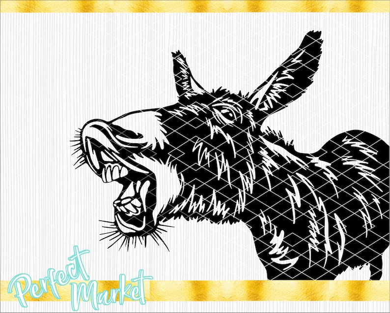 Donkey Svgfunny Donkey Svgdonkey Pngdonkey Laser Cutdonkey - Etsy