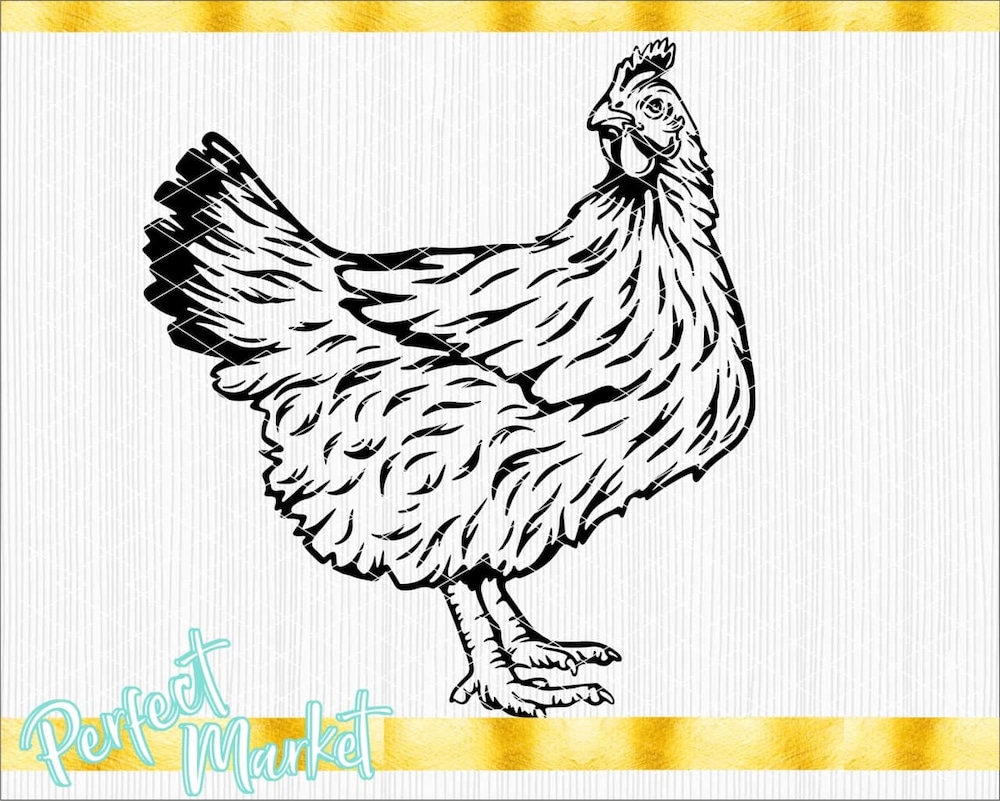 Chicken Svg Files For Cricut,Chicken For Shirt,Chicken Png,Chicken Cut Files,Chicken Dxf,Clipart Farm Animal,Shirt Svg Rooster,Chicken Svg Livingmall
