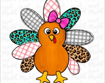 Truthahn Png, Mädchen Truthahn Png, Thanksgiving Png, Kinder schneiden Dateien, Herbst Png, Kawaii Truthähne Clipart, Baby Png, Truthahn Kinder Png