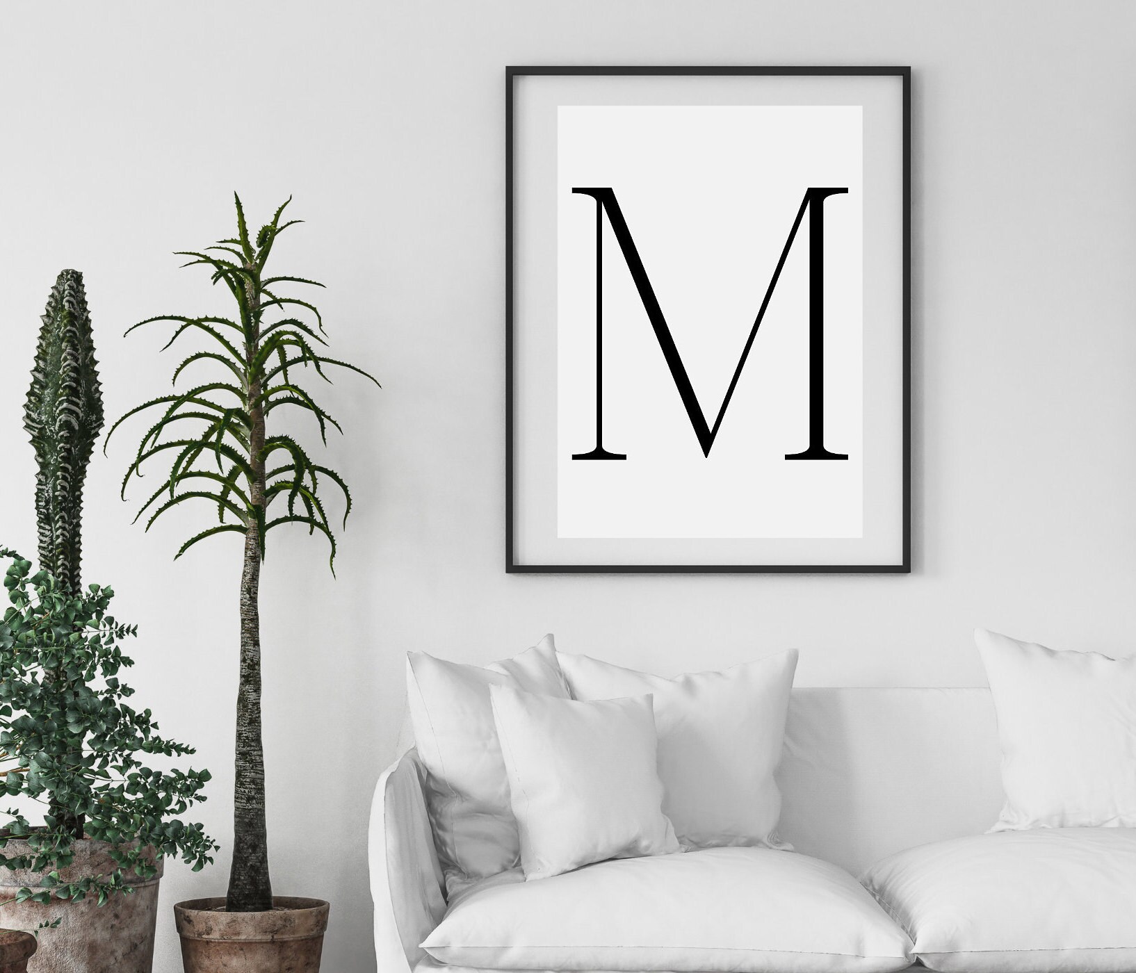 M Print Letter M Print Alphabet Print Letter Print Simple | Etsy