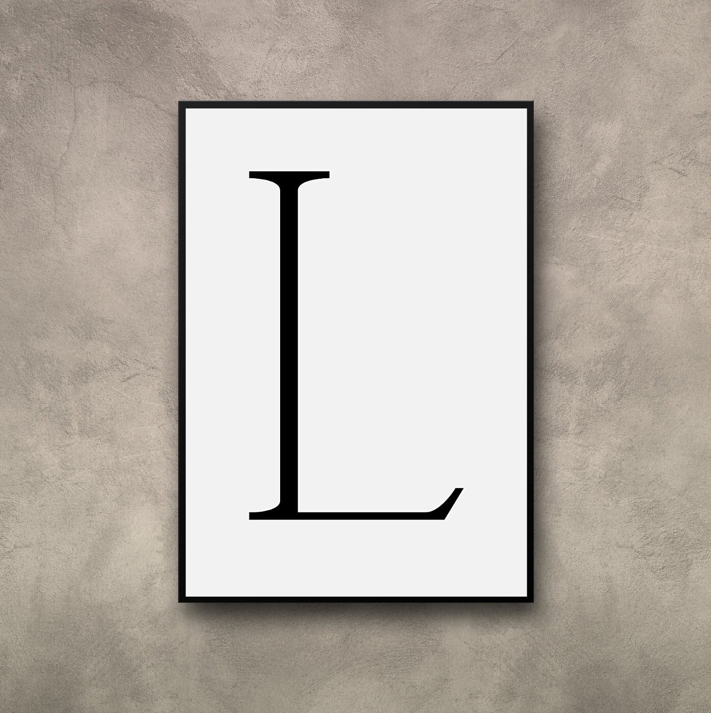 L Print, Letter L Print, Alphabet Print, Letter Print, Simple Letter L