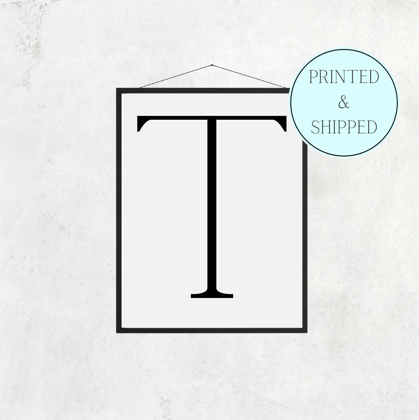 T Print Letter T Print Alphabet Print Letter Print Simple | Etsy