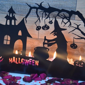 Decorative Hallowen Witch Cauldron Candle Holder,Halloween Decor,Happy Halloween,Candle Holder,Halloween Party,Halloween Decor,Halloween