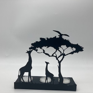 Decorative Giraffe Metal Triple Candle Holder image 8