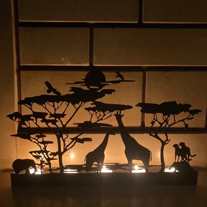 Decorative Safari Metal Candle Holder image 8