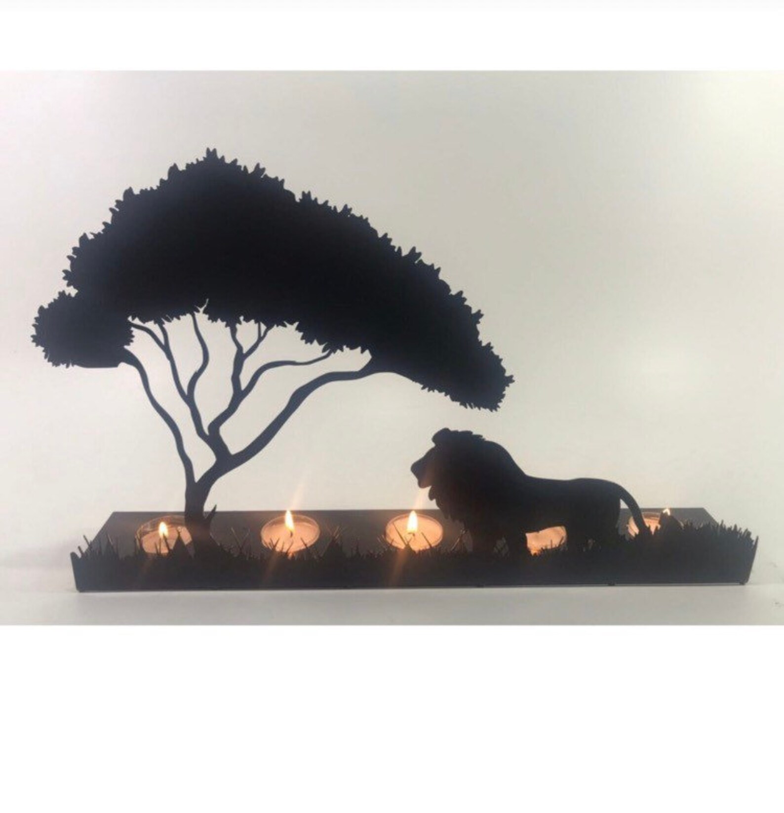 Five Lion King Metal Candle Holder Etsy