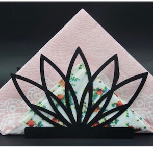 Blume des Lebens Metall-Serviettenhalter