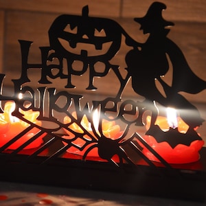 Decorative Happy Halloween Candle Holder,Halloween Decor,Happy Halloween,Halloween,Halloween Gift