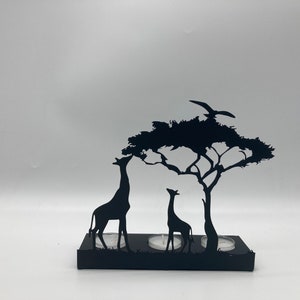 Decorative Giraffe Metal Triple Candle Holder image 9