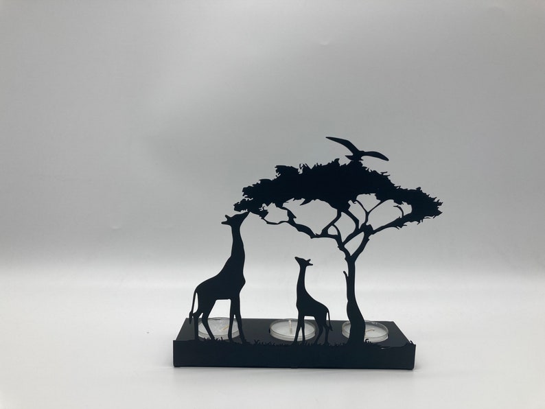Decorative Giraffe Metal Triple Candle Holder image 9