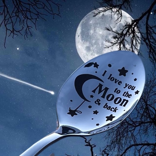 Ice Cream Spoon Engraved Spoon Personalized Stainless Etsy