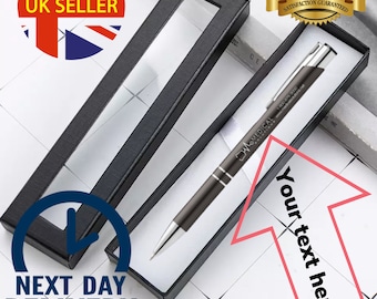 Personalized Ballpoint Pen - Engraved with Gift Box