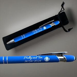 Lembrancinha de casamento personalizada Caneta gravada com bolsa de presente Canetas personalizadas Presente personalizado Bonbonniere - Canetas de metal Presente de casamento 9 cores