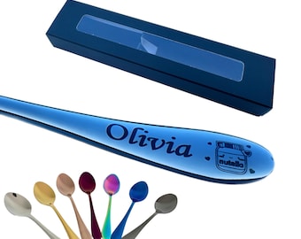 Personalized Nutella Spoon: Engraved Stainless Steel, 15cm