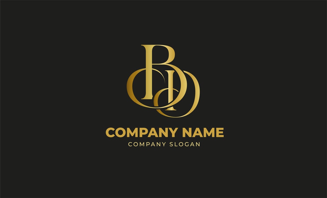 Deluxe BD Vector Logo in Gold. Instant Download. Complete Vectors. 100% ...