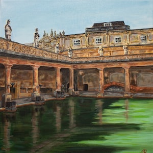 Roman Baths-Bath England-Print-Original Work