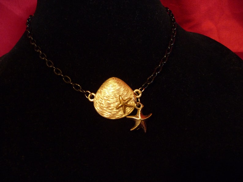 Sea Shell Starfish Choker Necklace