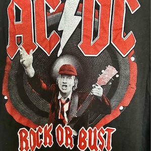 AC DC Band Tour 2015 T Shirt Mens XXL