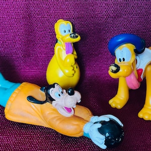 Vintage Pluto And Goofy Figures Disney
