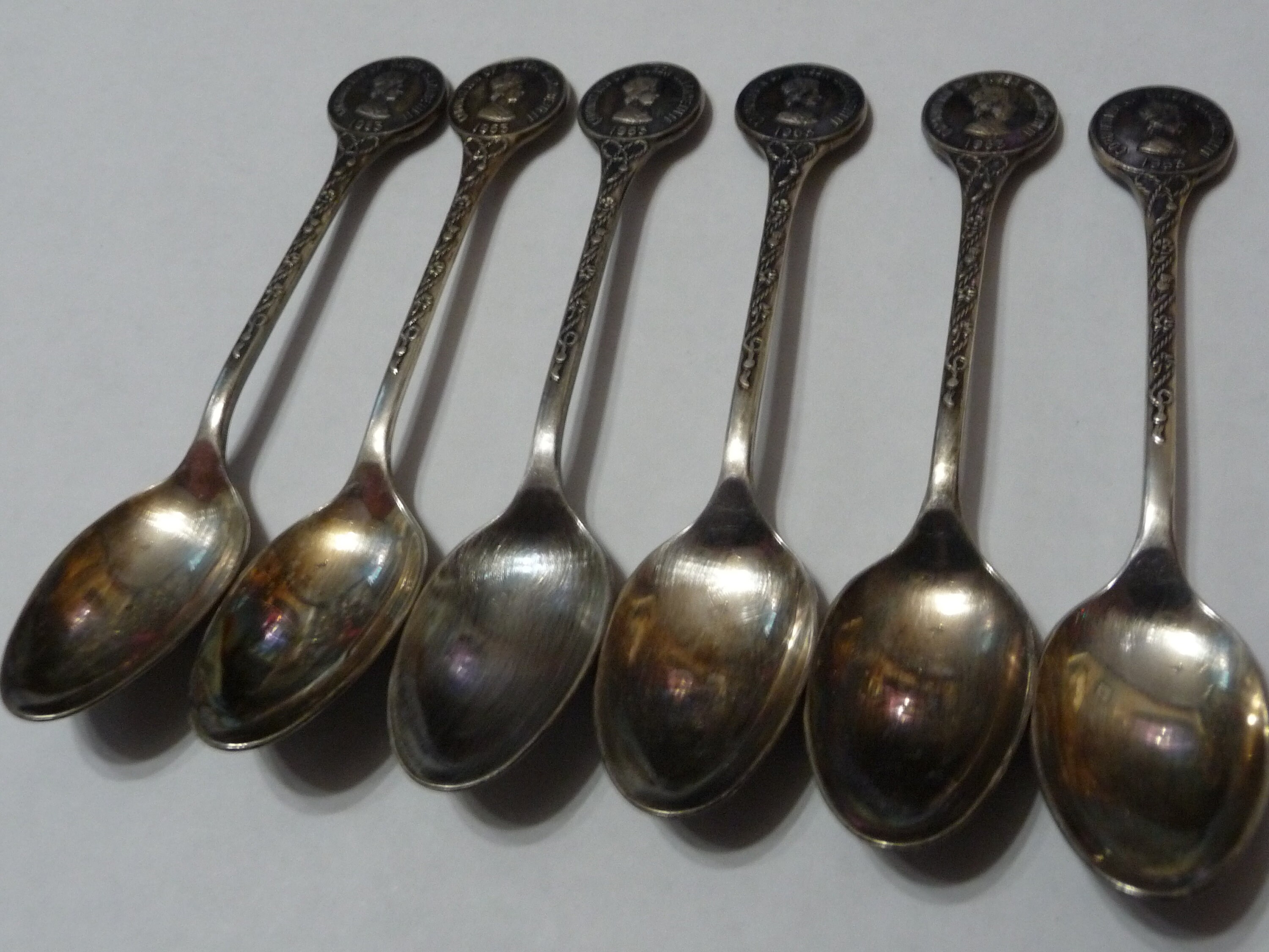 Vintage Coronation Of Queen Elizabeth Silver Spoons Etsy