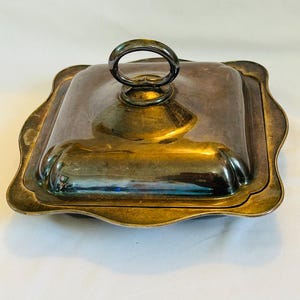 Vintage versilbertes Serviertablett