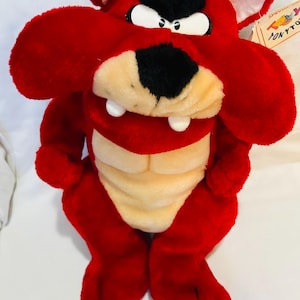 Vintage Red Bulldog Plush