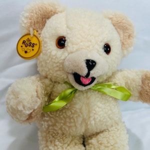 Vintage Russ Berrie Fabric Softener Teddy Bear 80s