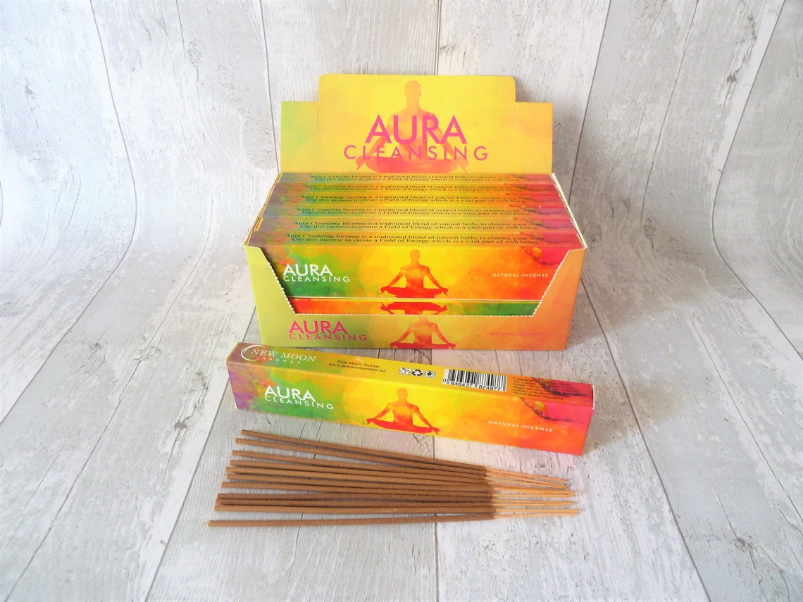 New Moon Aromas AURA CLEANSING Natural Incense Sticks India Etsy