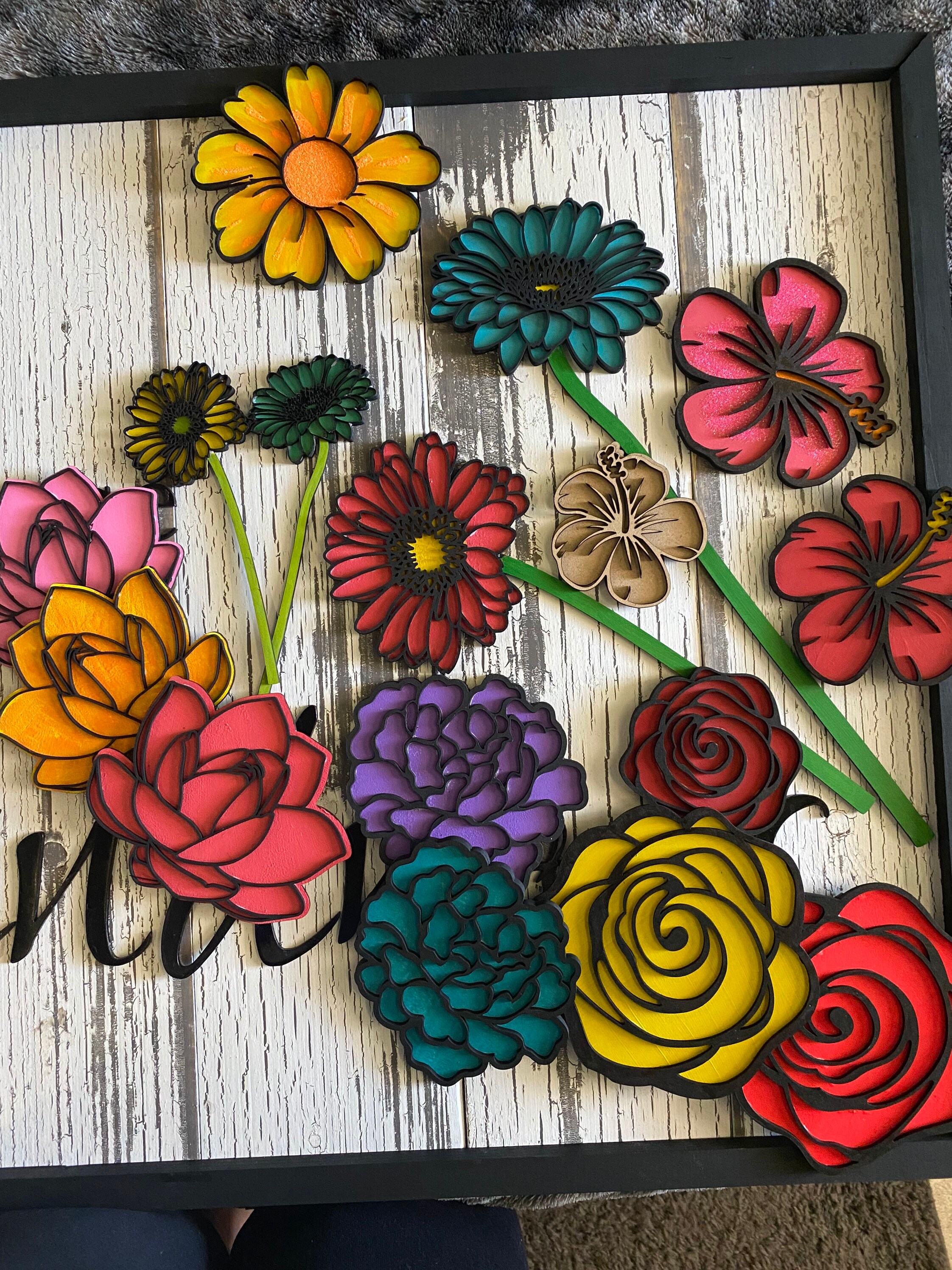 Two layer flower DIGITAL svg file Etsy