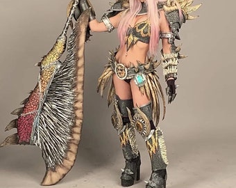 Prop Great Sword -From Monster Hunter with leds lights - Prop Great sword with led lights (sword)